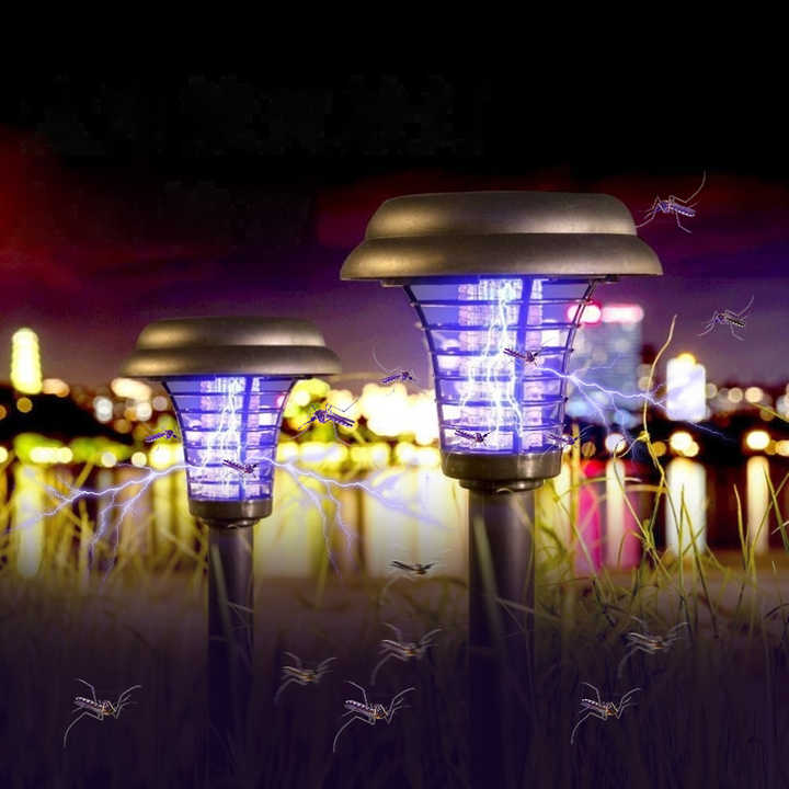 Lámpara solar LED para jardín | Iluminación exterior impermeable