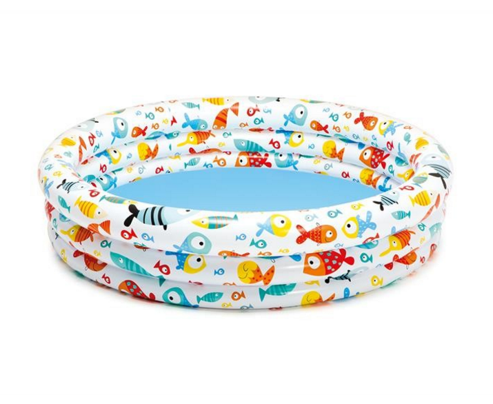 Dmax | AquaSplash | Diversión de verano - Paquete de 2 piscinas inflables para niños (océano y playa), para uso en interiores y exteriores