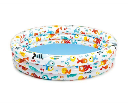 Dmax | AquaSplash | Diversión de verano - Paquete de 2 piscinas inflables para niños (océano y playa), para uso en interiores y exteriores