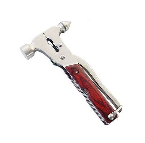Martillo multifuncional de camping | Herramienta de acero inoxidable