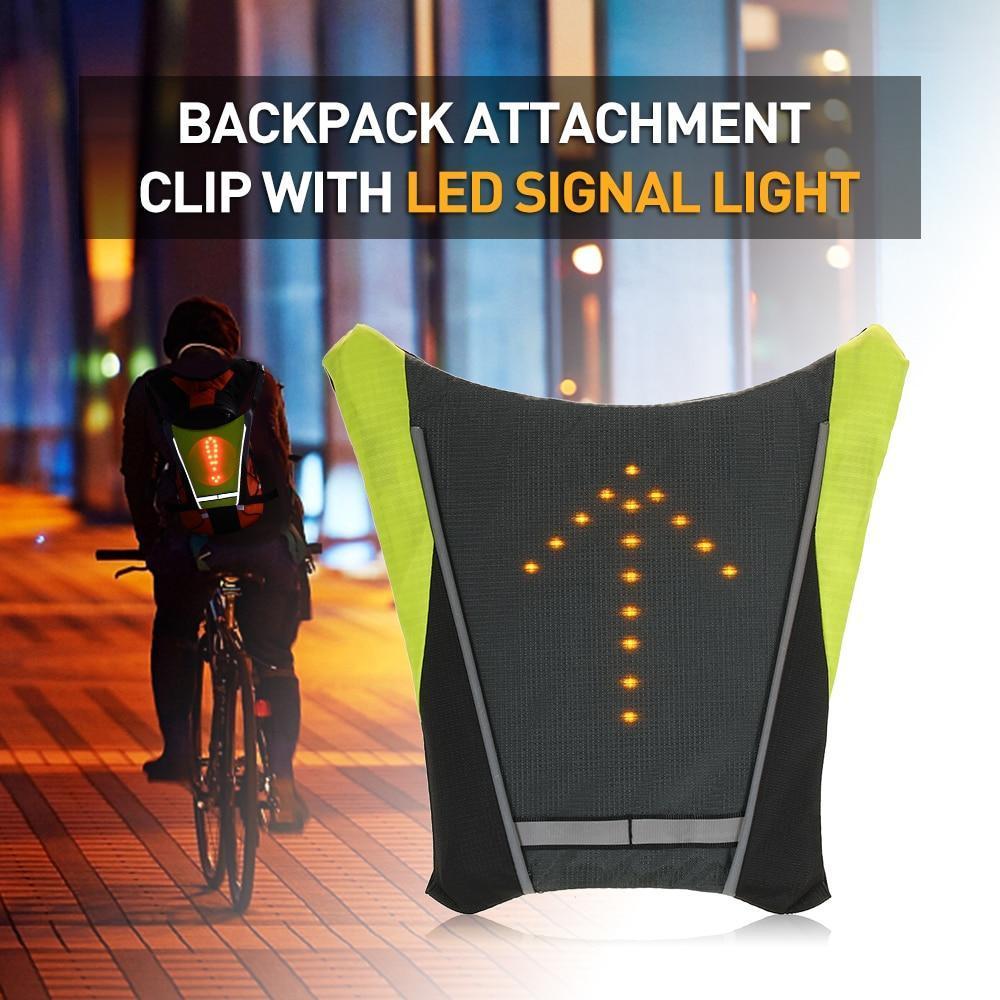 Dmax | Chaleco LED reflectante de seguridad para ciclismo con señal de giro, impermeable para exteriores