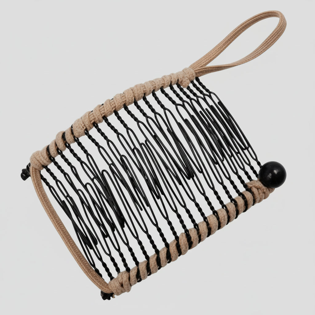 Pinza para el pelo con estilo retro, cabello grueso y voluminoso