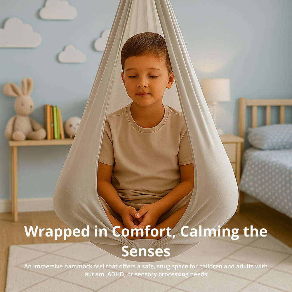 Columpio sensorial terapéutico para autismo – Hamaca para interior y exterior