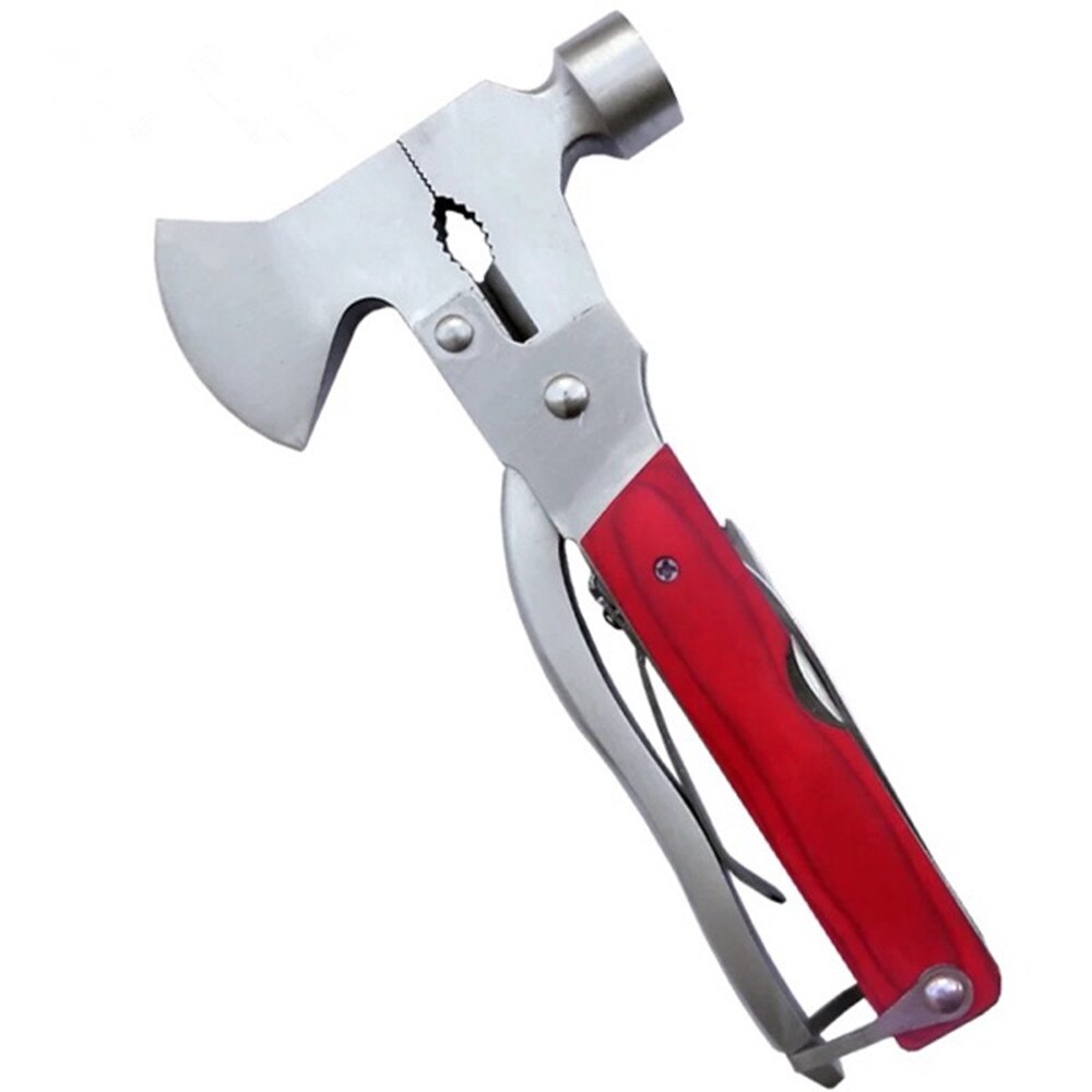 Martillo multifuncional de camping | Herramienta de acero inoxidable