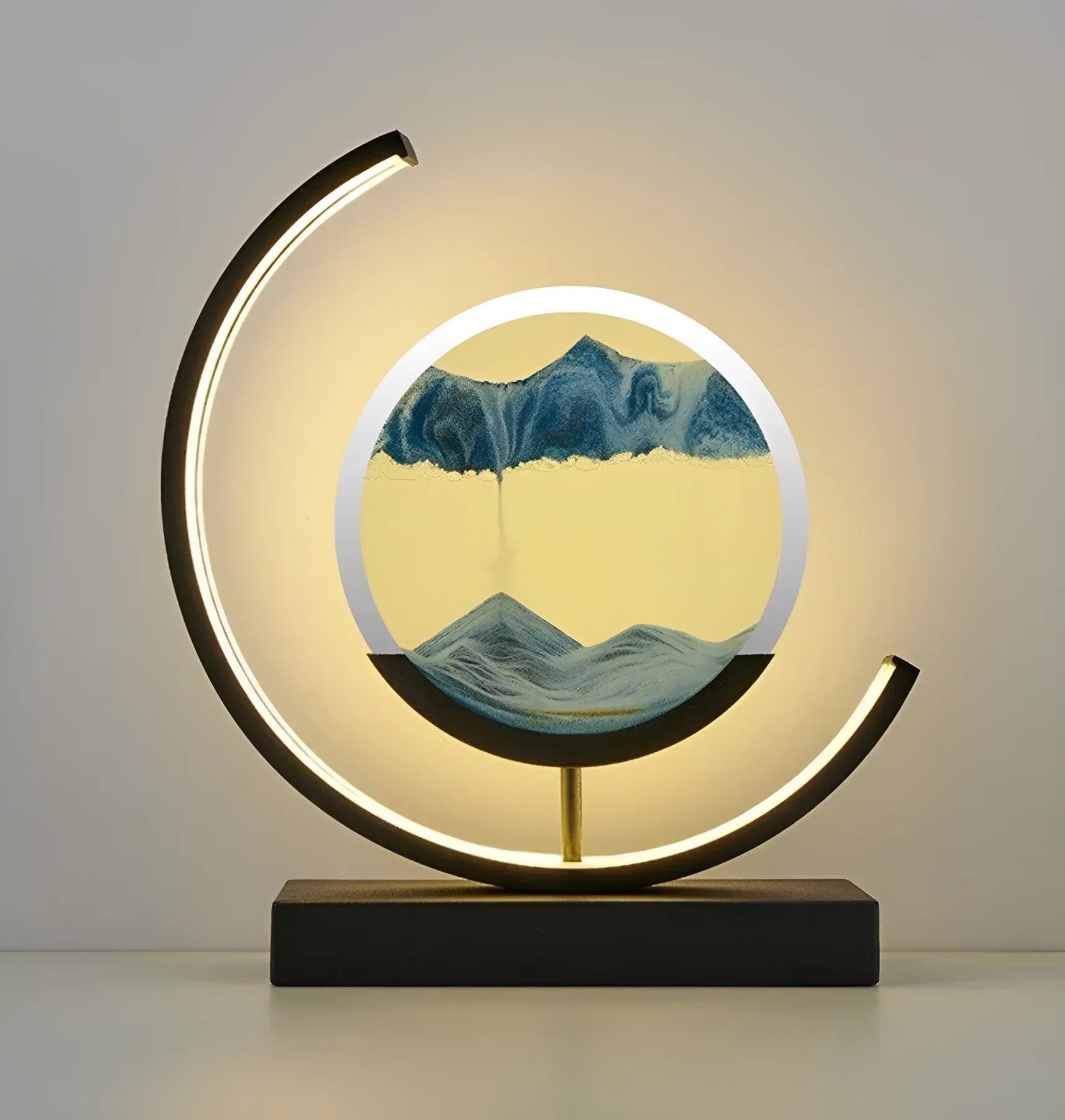 Sandscape - Lámpara LED de arena líquida Luz nocturna 3D de arenas movedizas