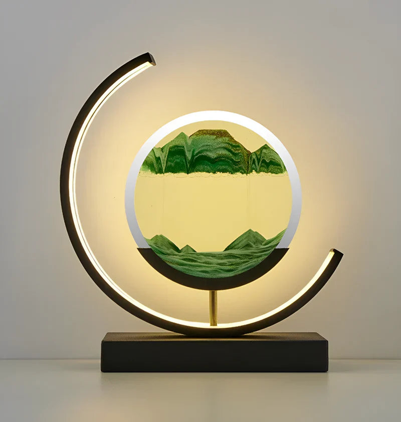 Sandscape - Lámpara LED de arena líquida Luz nocturna 3D de arenas movedizas