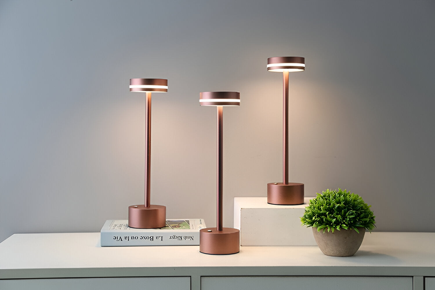 Mantle Touch - Lámpara de escritorio portátil y recargable - Luz regulable