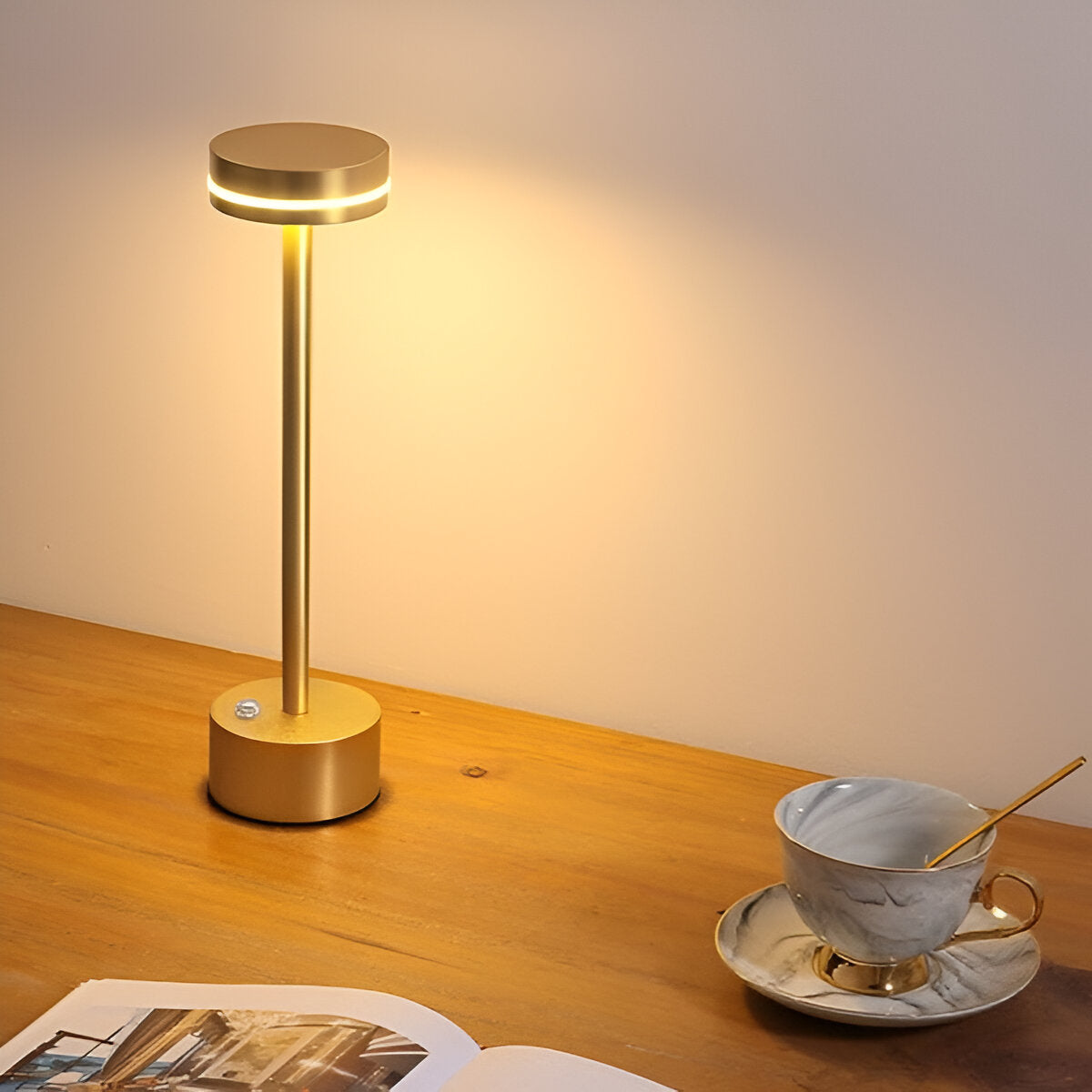 Mantle Touch - Lámpara de escritorio portátil y recargable - Luz regulable