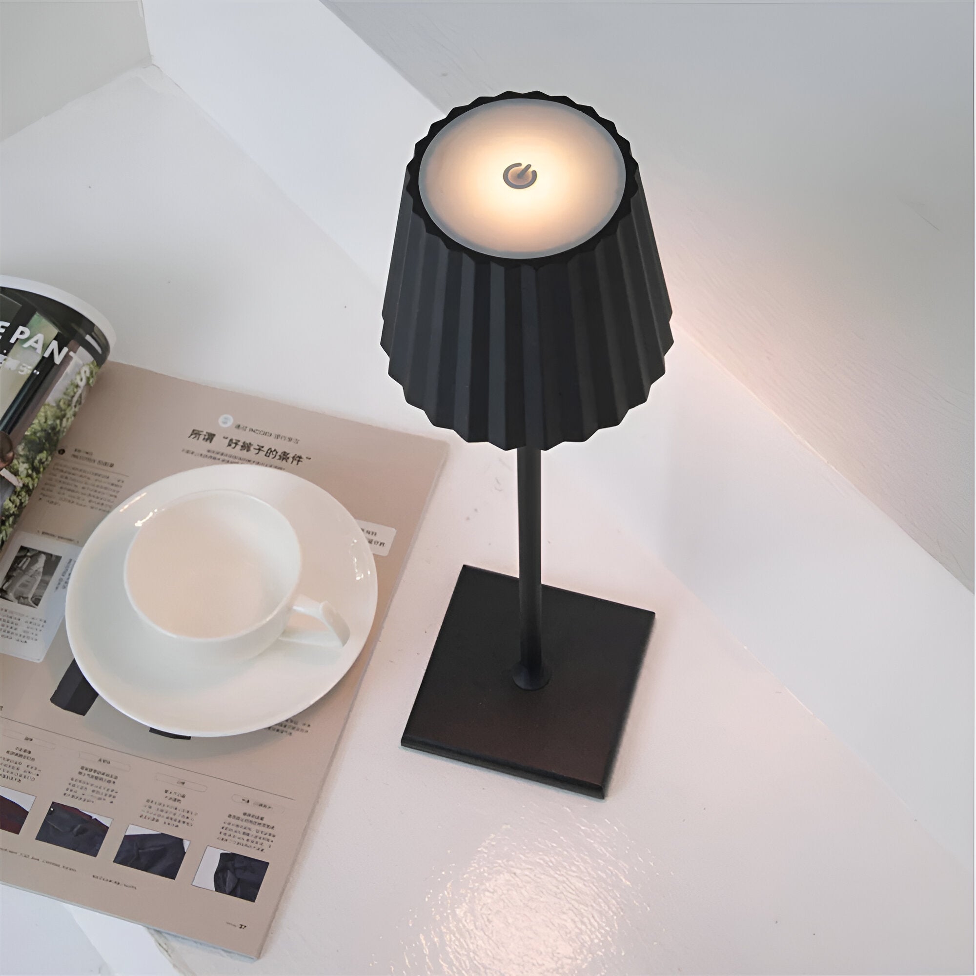 LuminaTouch - Lámpara de escritorio LED inalámbrica, impermeable, recargable y controlable