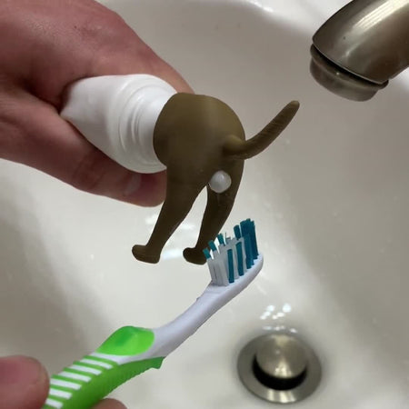 Porta-cepillos de dientes con perro divertido | Set de 2 piezas
