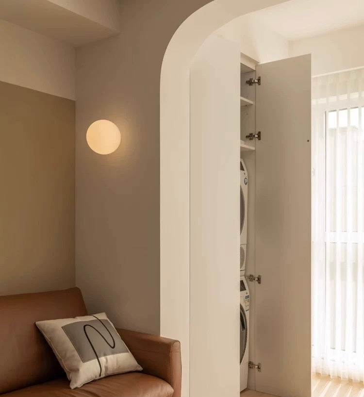 Aplique de Pared LED en Vidrio Mate Minimalista
