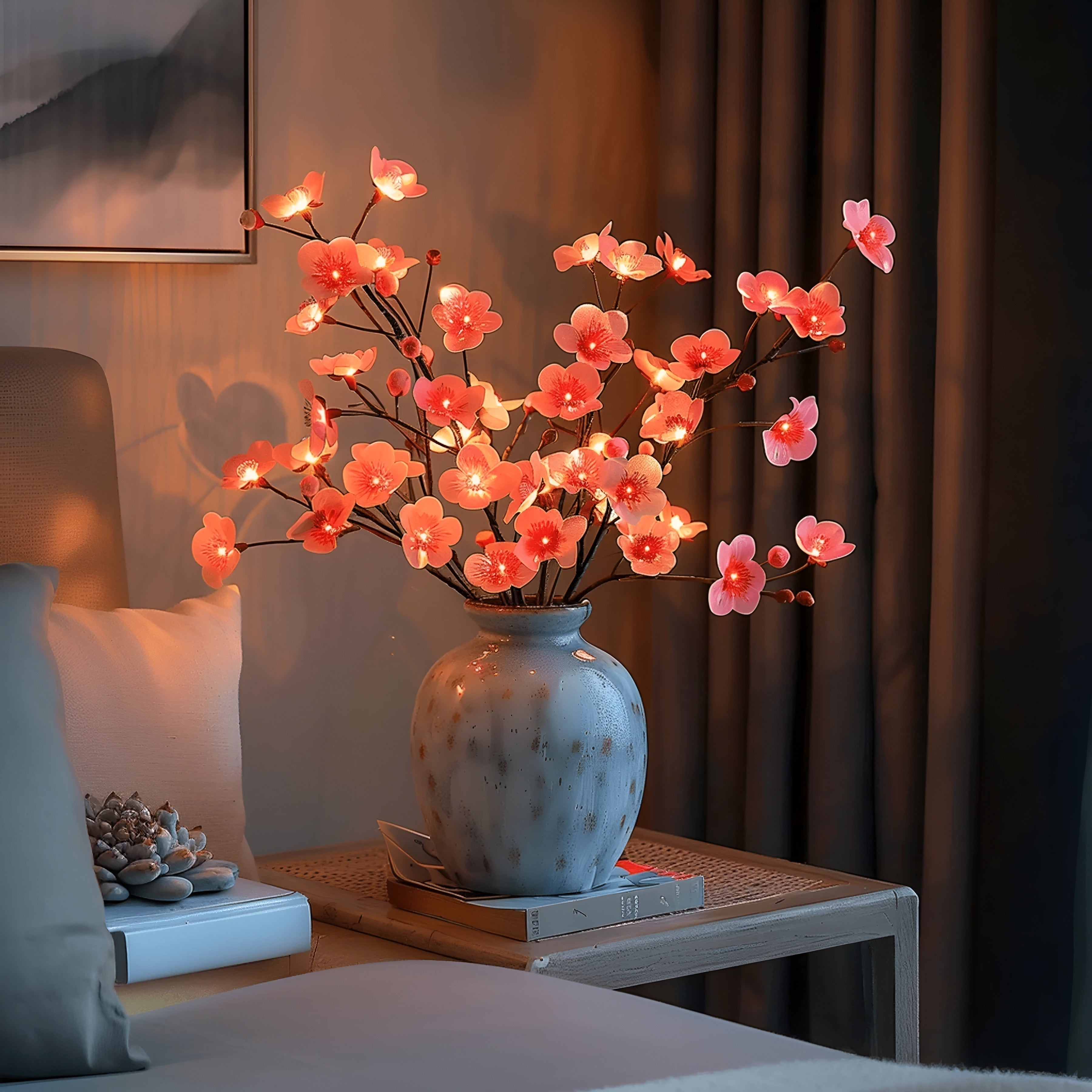 Lámpara LED decorativa EverLeaf Twig - Elegante diseño natural para la decoración del hogar y la oficina