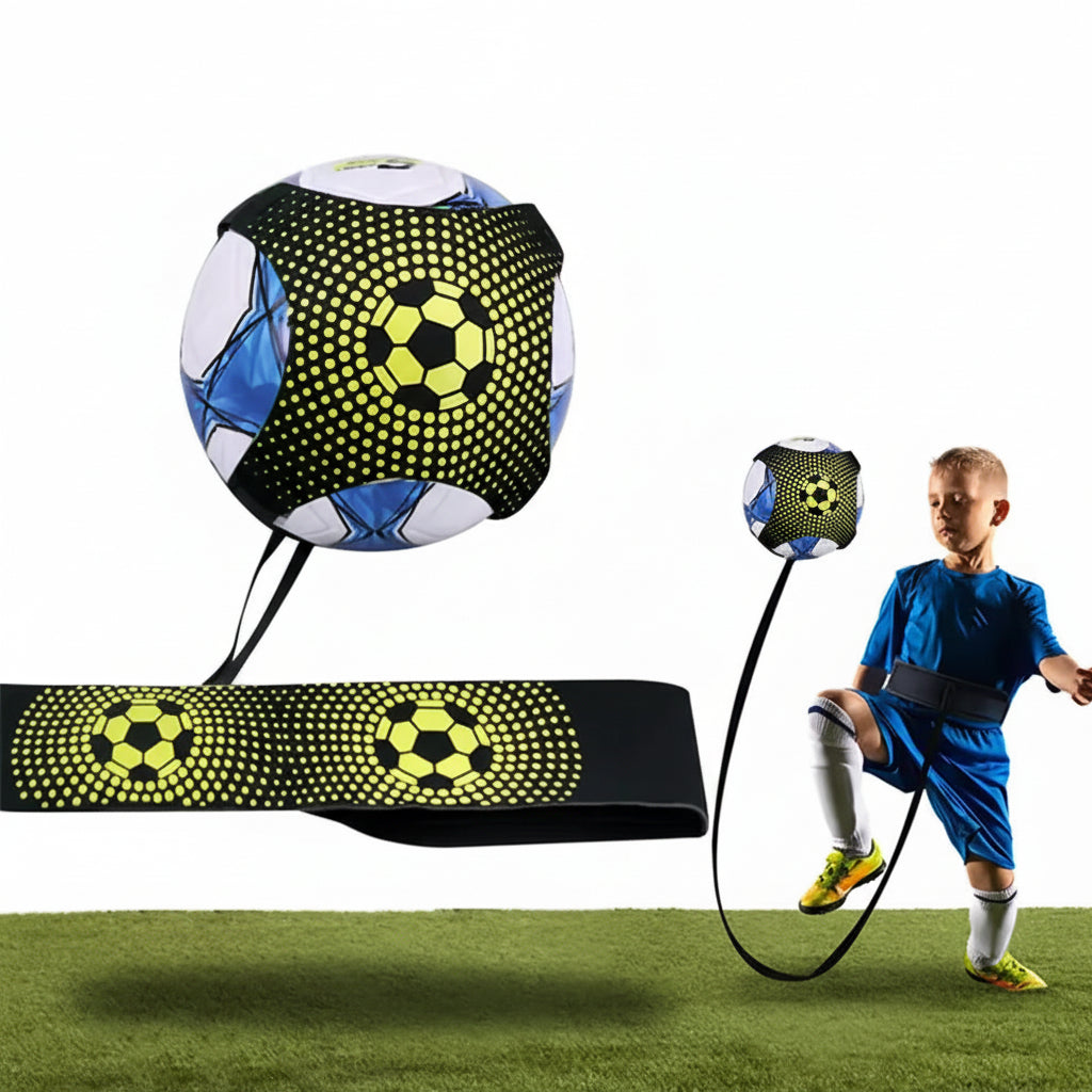 Cinturón de rebote para entrenamiento de fútbol para niños - Práctica de pases en solitario