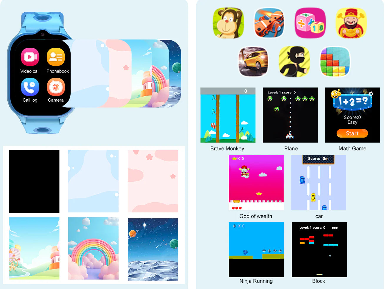 Reloj GPS Resistente al Agua para Niños | SOS, Llamadas 4G, Juegos Educativos y Seguimiento de Actividad