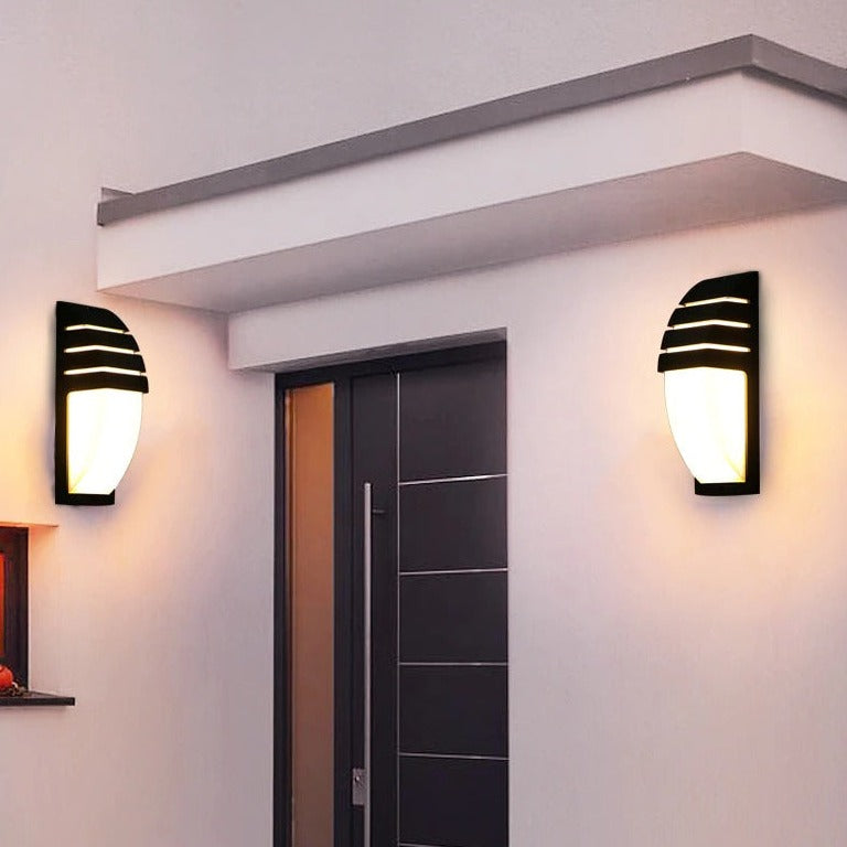 Lámpara de Pared LED con Sensor de Movimiento, Diseño Moderno y Bajo Consumo, Aplique Pared para Iluminación Segura – Negro