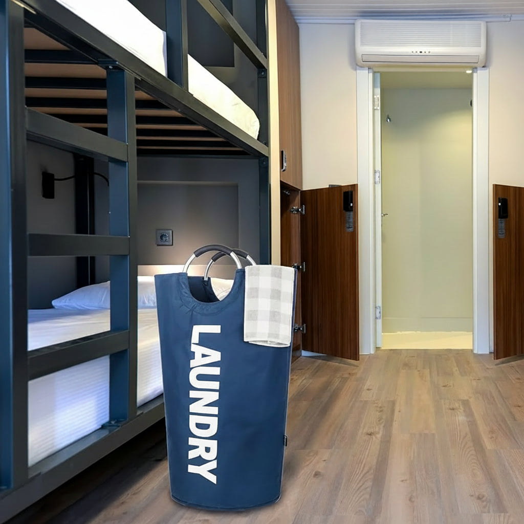 Cesto para ropa sucia grande plegable impermeable de tela