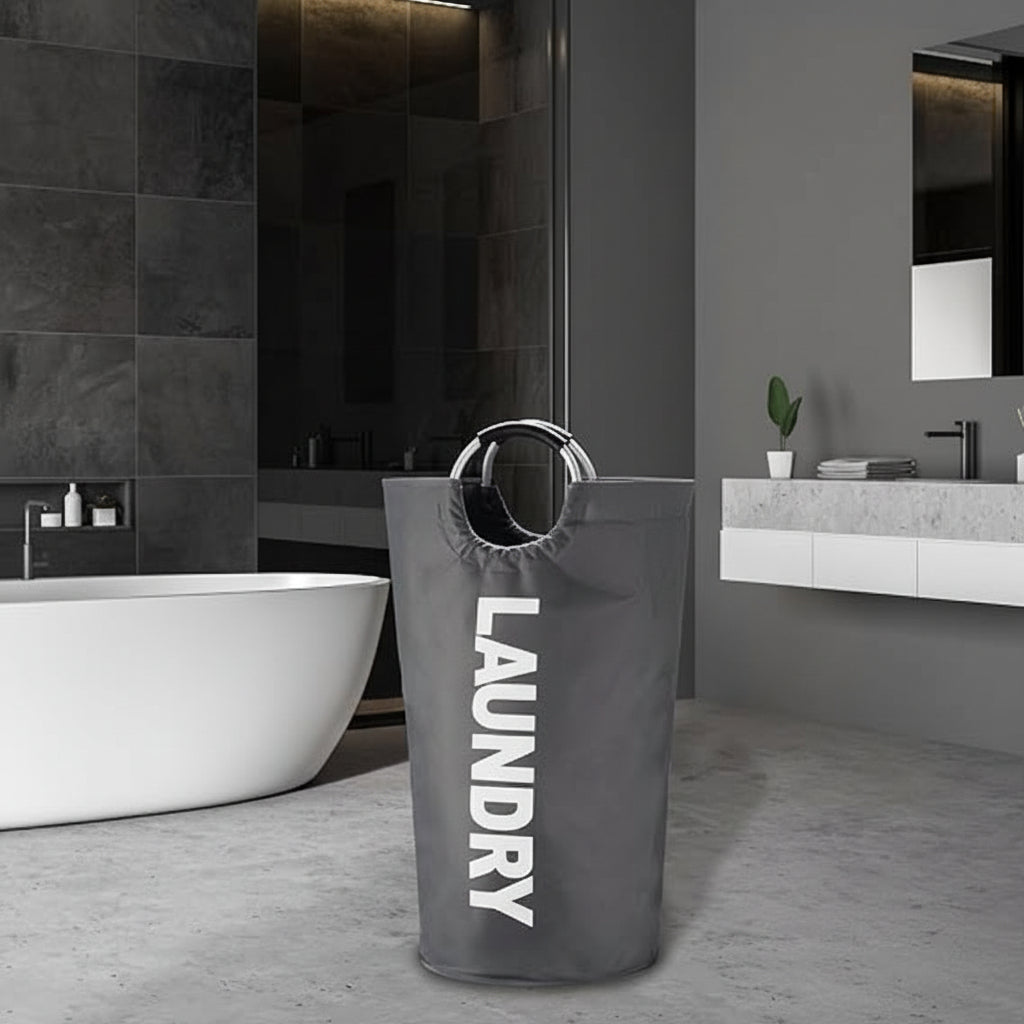 Cesto para ropa sucia grande plegable impermeable de tela