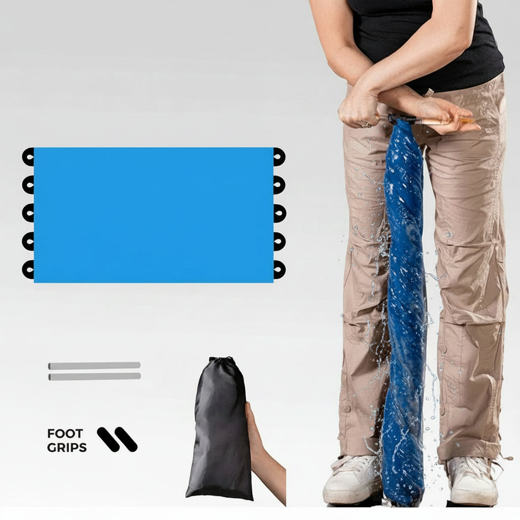 Prensor de ropa portátil con manivela