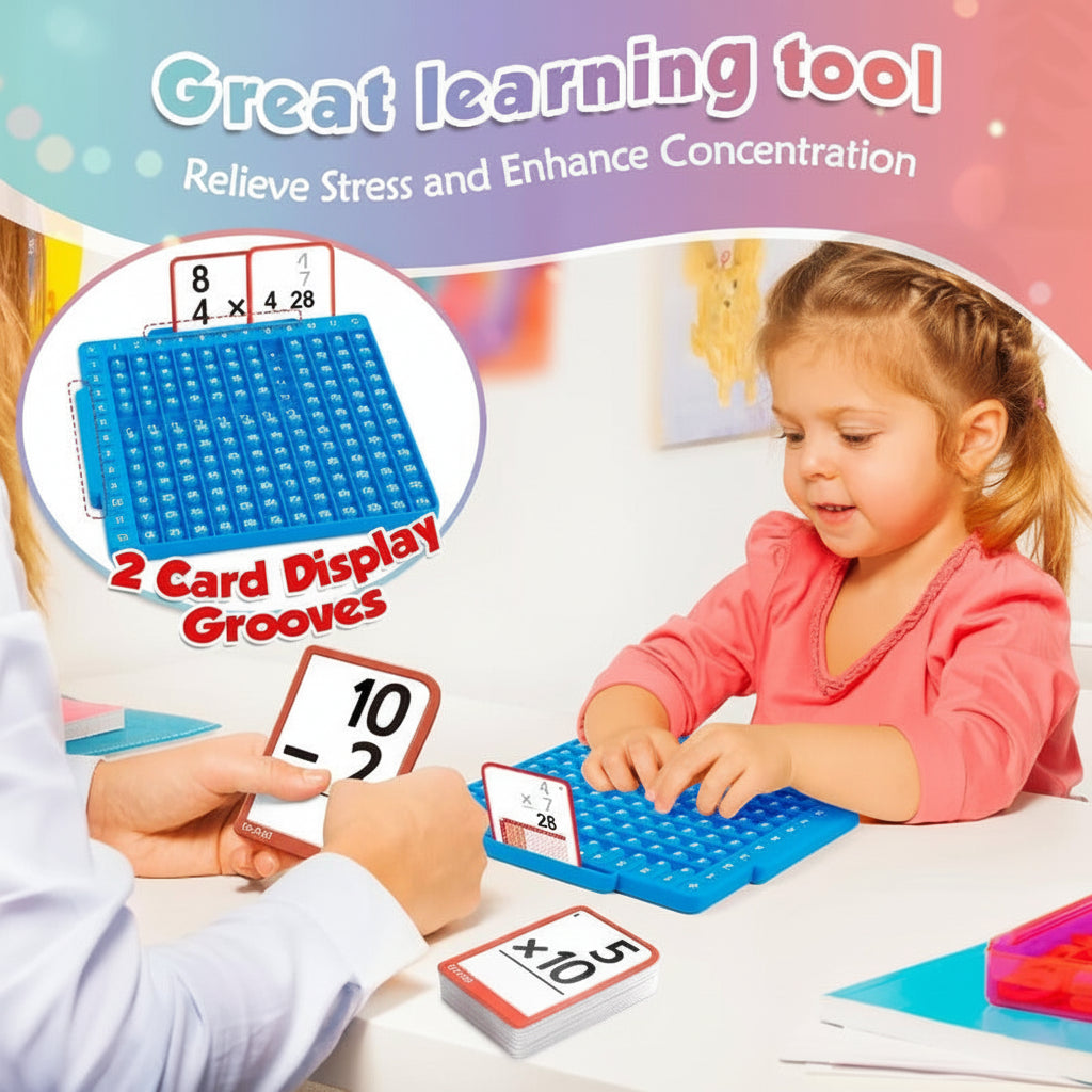 Set de tableros de silicona con tarjetas didácticas interactivas para aprender matemáticas