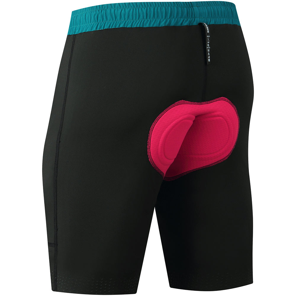 Pantalones Cortos de Ciclismo 2 en 1 para Hombre – Acolchado 3D, Transpirables y de Secado Rápido
