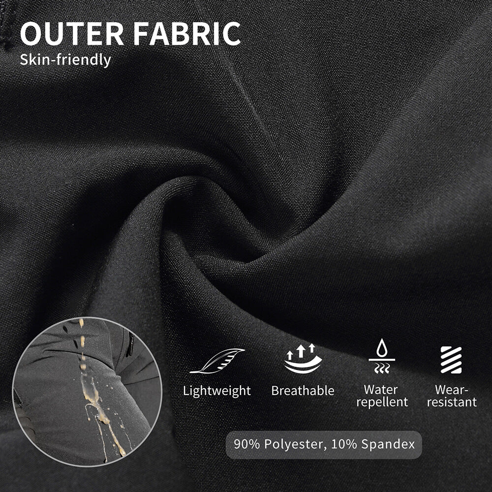 Pantalones Cortos de Ciclismo 2 en 1 para Hombre – Acolchado 3D, Transpirables y de Secado Rápido