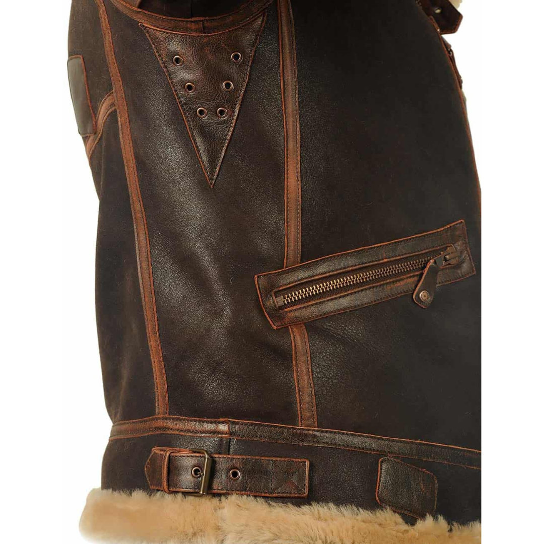 Chaqueta Bomber para Hombre con Forro de Felpa y Cuello