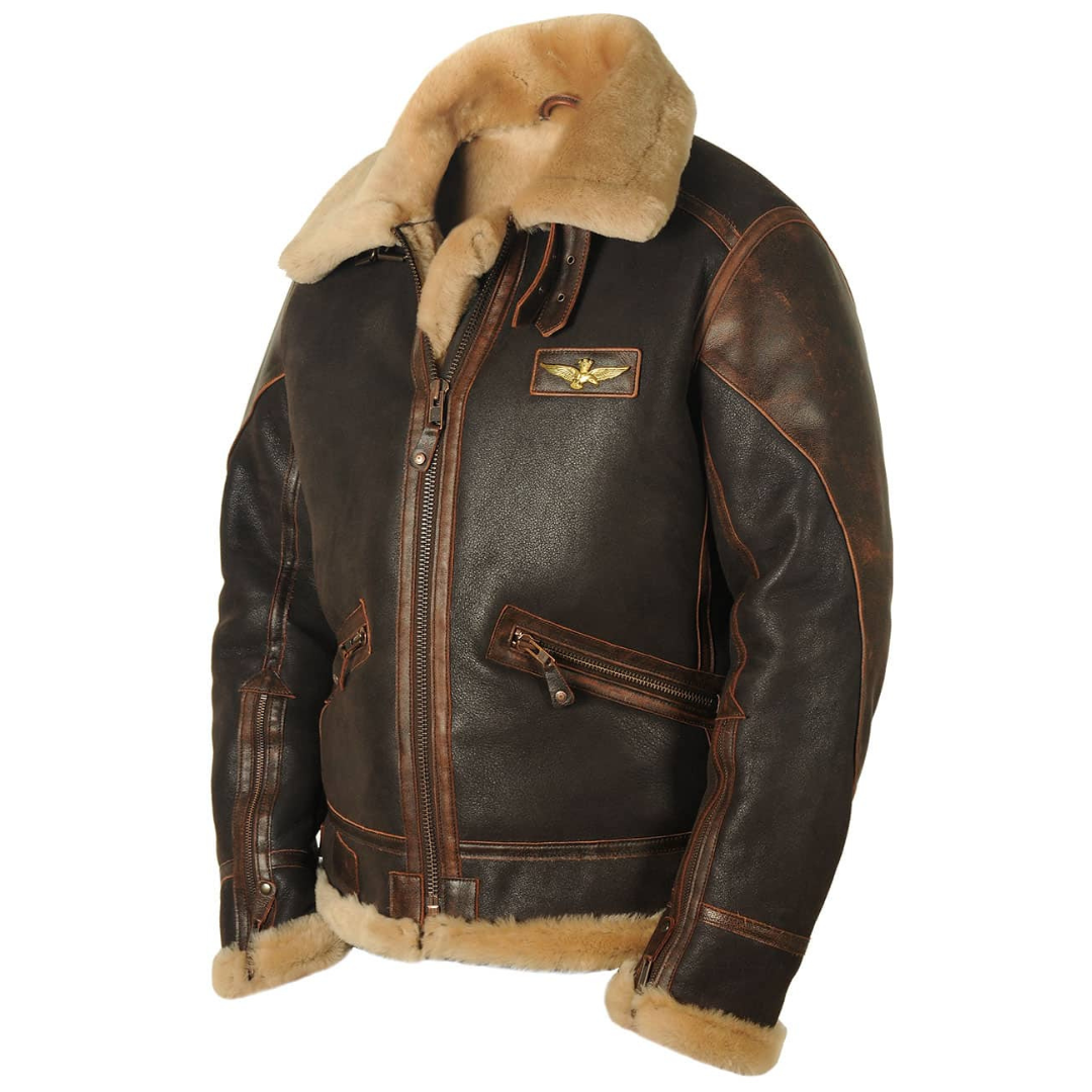Chaqueta Bomber para Hombre con Forro de Felpa y Cuello