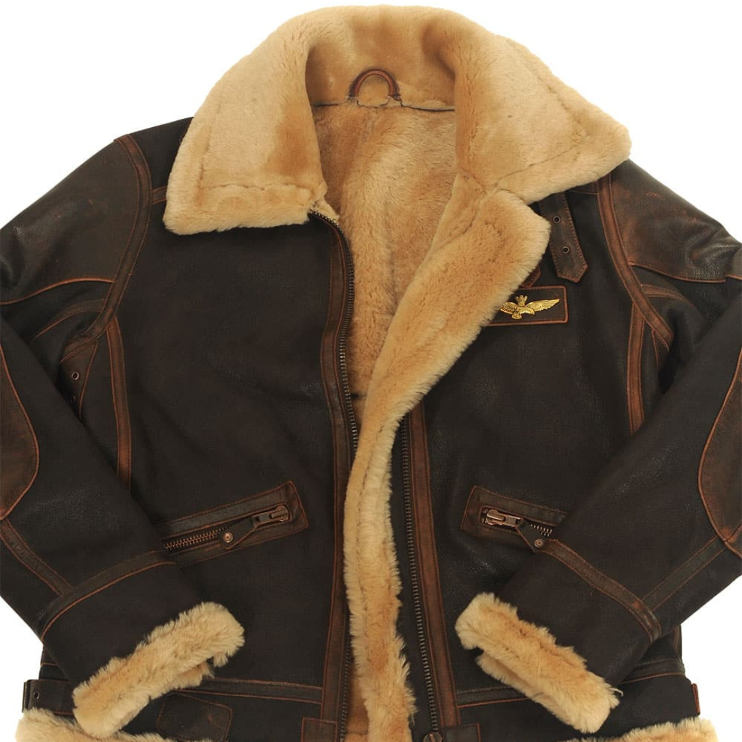 Chaqueta Bomber para Hombre con Forro de Felpa y Cuello