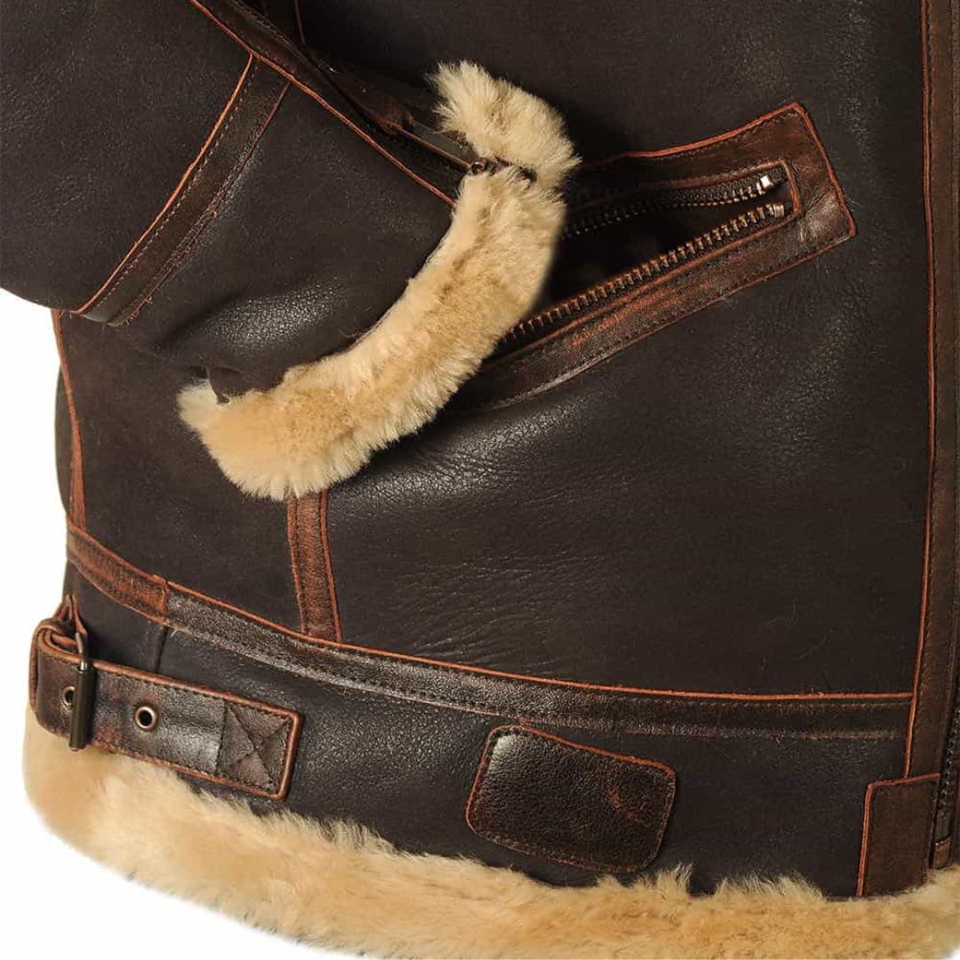 Chaqueta Bomber para Hombre con Forro de Felpa y Cuello