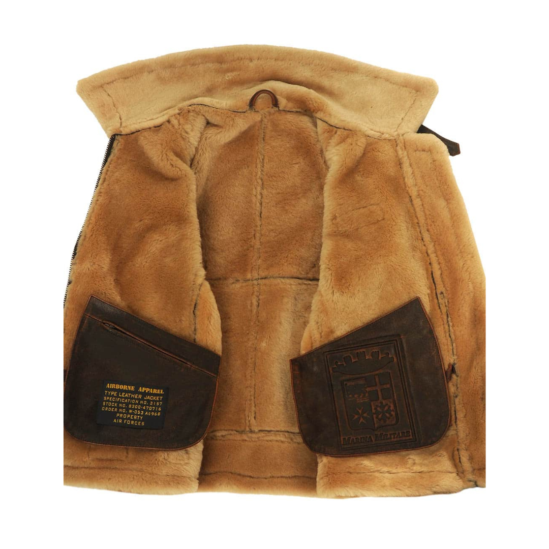 Chaqueta Bomber para Hombre con Forro de Felpa y Cuello