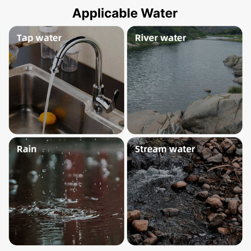 Pajilla filtrante de agua portátil | Filtro para camping y supervivencia