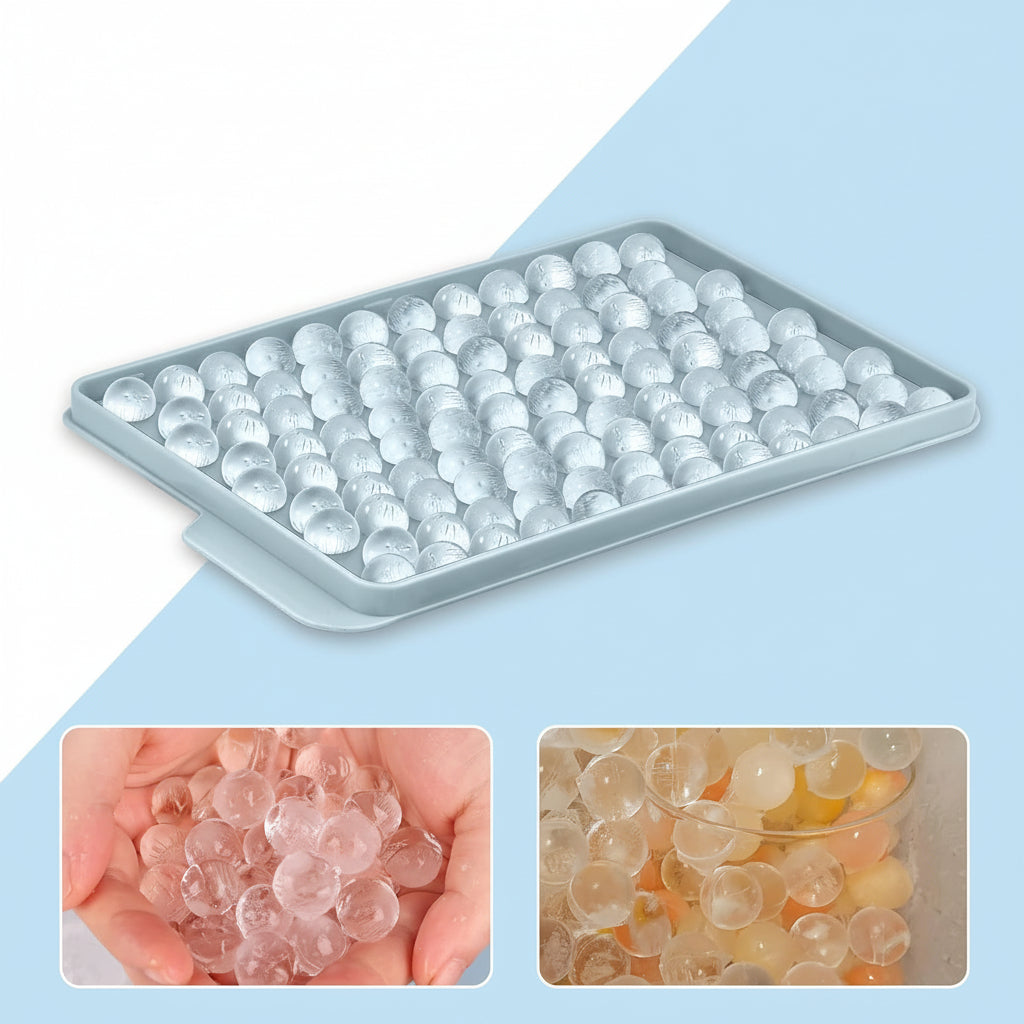Molde de silicona mini para bolas de hielo redondas, bandeja para cubitos de hielo y botellas