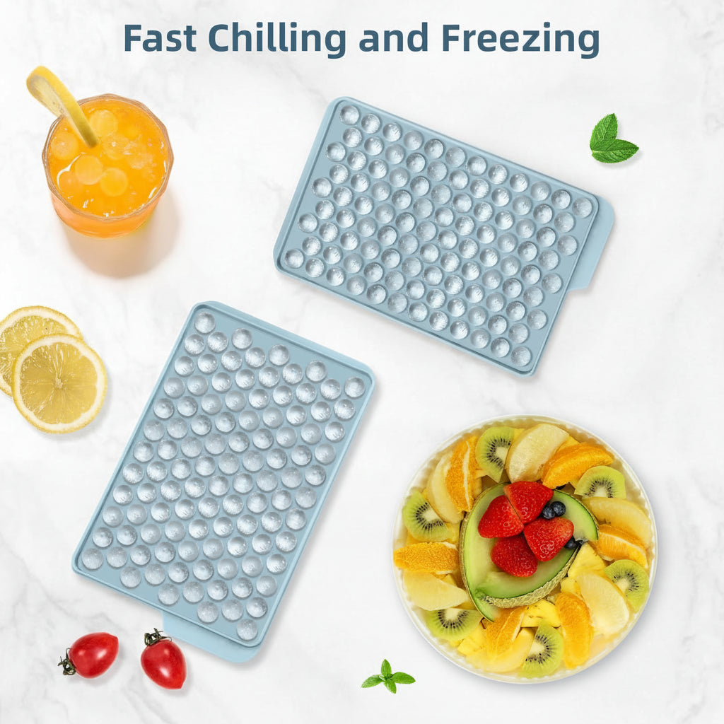 Molde de silicona mini para bolas de hielo redondas, bandeja para cubitos de hielo y botellas