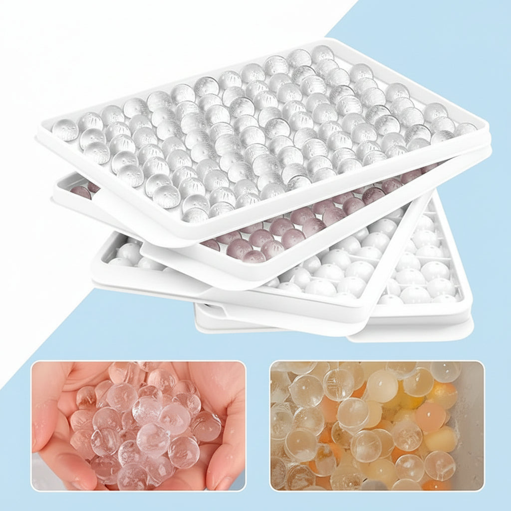 Molde de silicona mini para bolas de hielo redondas, bandeja para cubitos de hielo y botellas