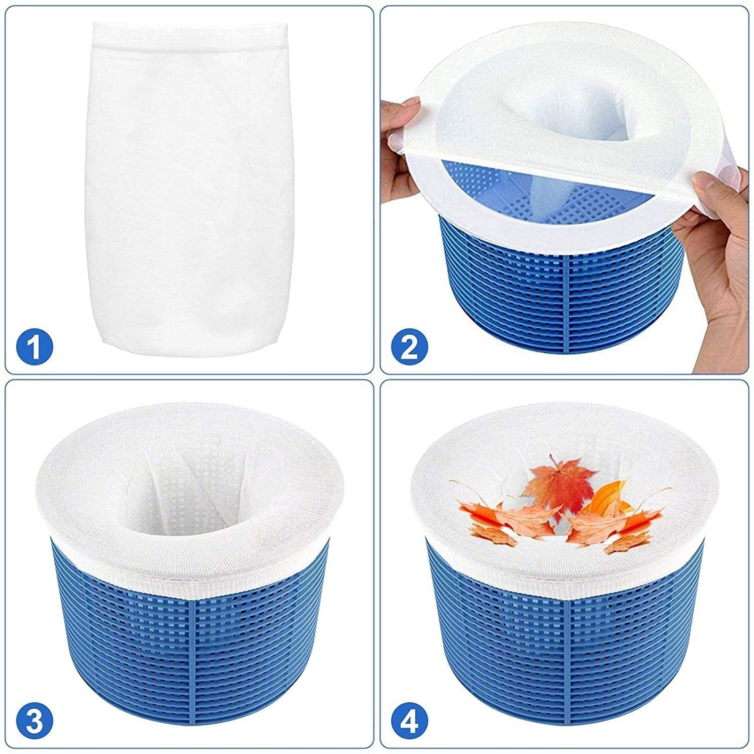 Calcetines de filtro para piscina - repuesto para limpieza y mantenimiento