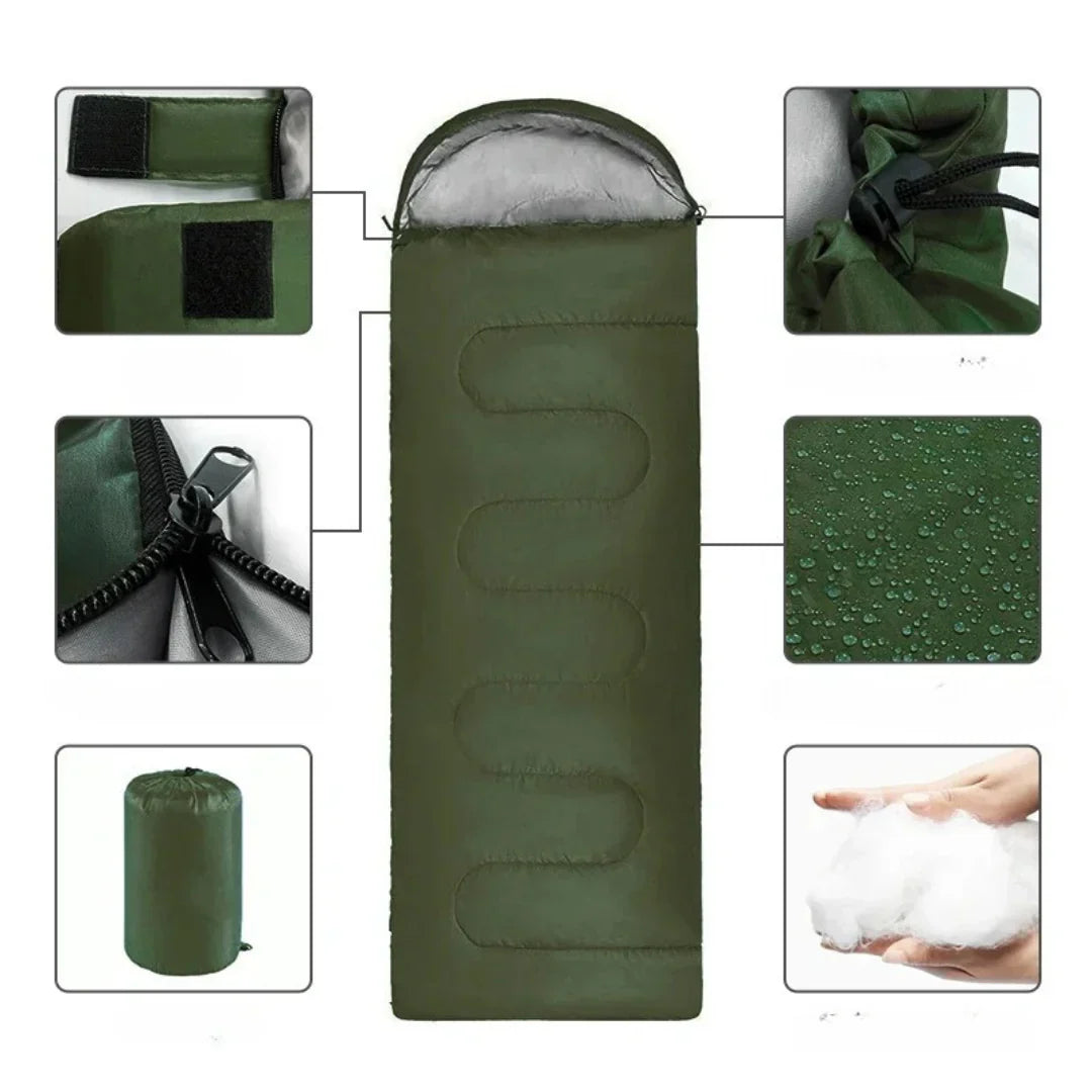 Saco de dormir aislante | Bolsa térmica para camping y exterior