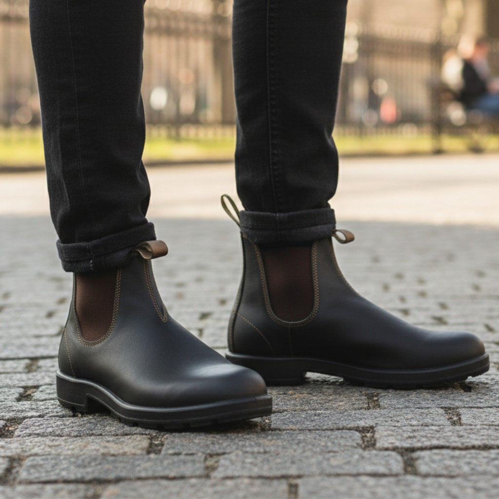 Botines Chelsea de Hombre – Sin Cordones, Tobilleros y con Suela Antideslizante