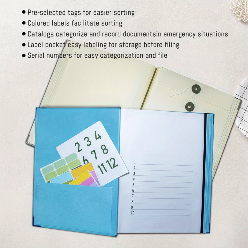 Organizador de anillas rosa – kit de carpetas para documentos del hogar