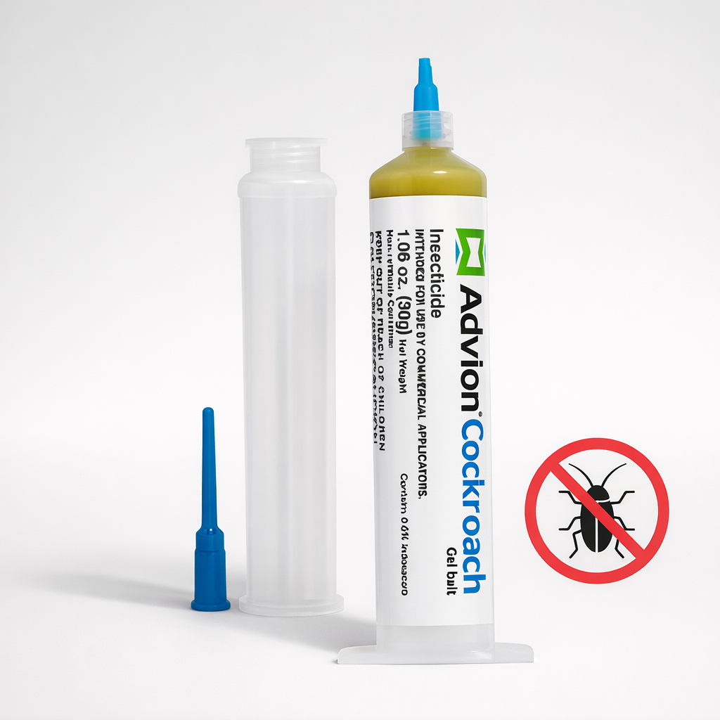 Jeringa de gel para el control de cucarachas en interiores
