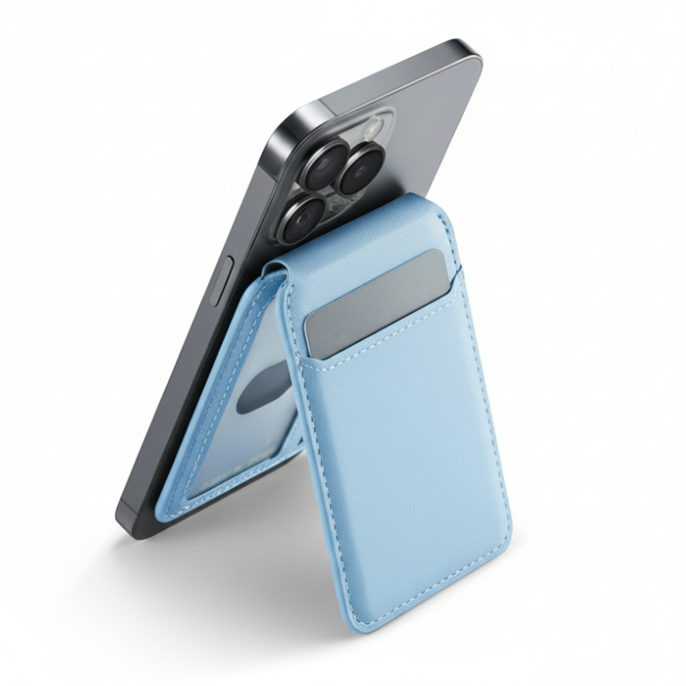 Cartera para teléfono con soporte magnético y tarjetero para la tarjeta de rastreo Find My