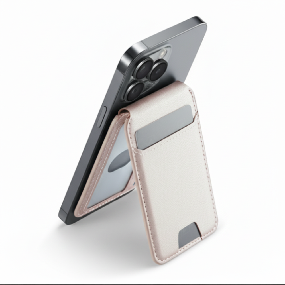 Cartera para teléfono con soporte magnético y tarjetero para la tarjeta de rastreo Find My