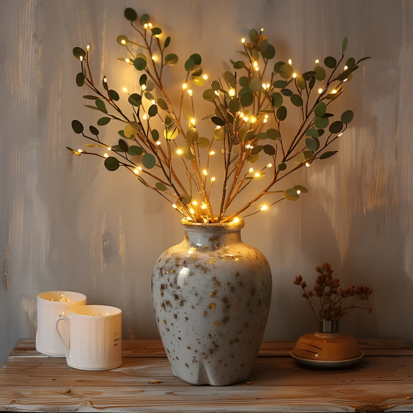 Lámpara LED decorativa EverLeaf Twig - Elegante diseño natural para la decoración del hogar y la oficina