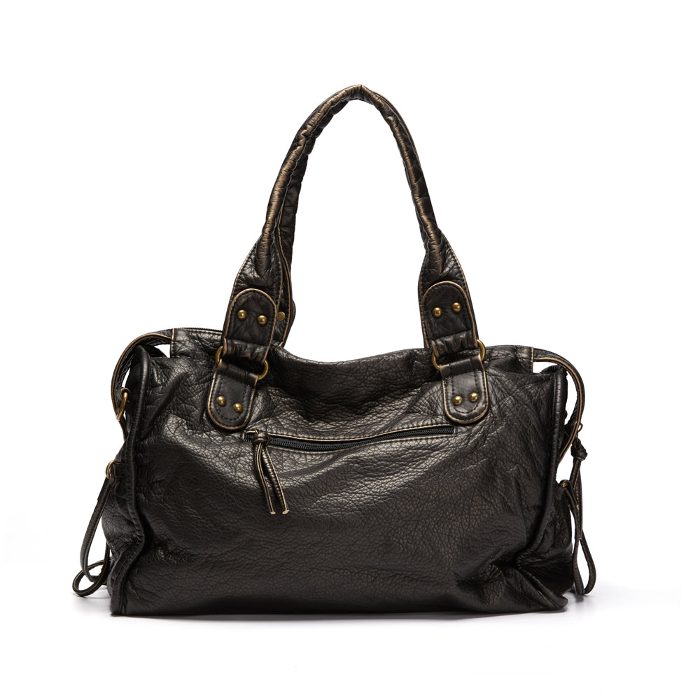 Bolso de Mano Negro para Clases – RACHEL