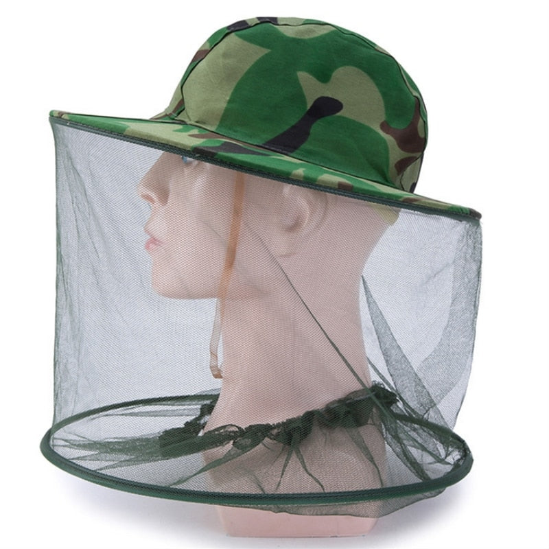 Sombrero de camping con protección solar | Con malla anti insectos