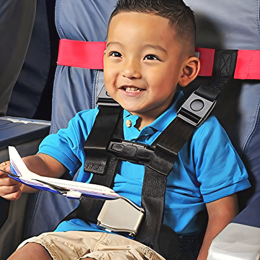 Dmax | Arnés de seguridad para niños en avión, cinturón de viaje ajustable