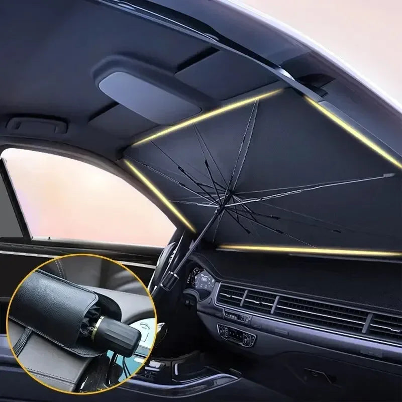 Parasol plegable para coche | Protección UV para parabrisas