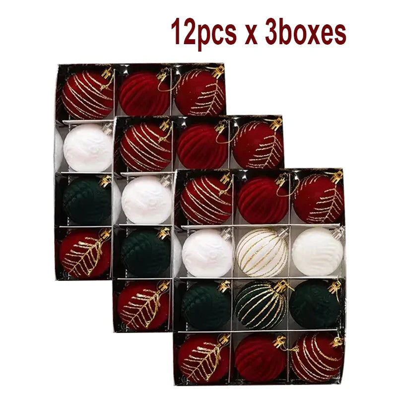 Bolas de Navidad Brillantes 12ud – Diseño Único y Toque de Lujo