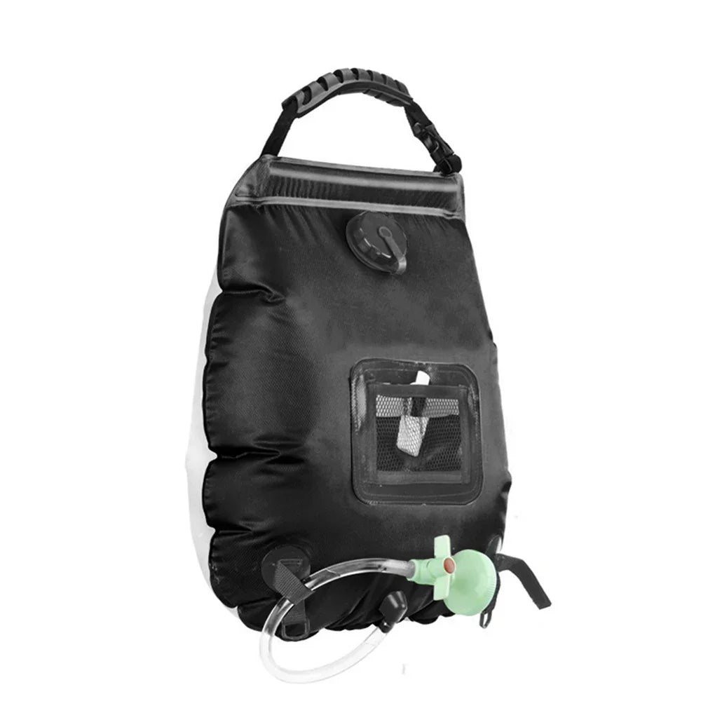 Ducha solar portátil 20L con manguera | Para camping y playa