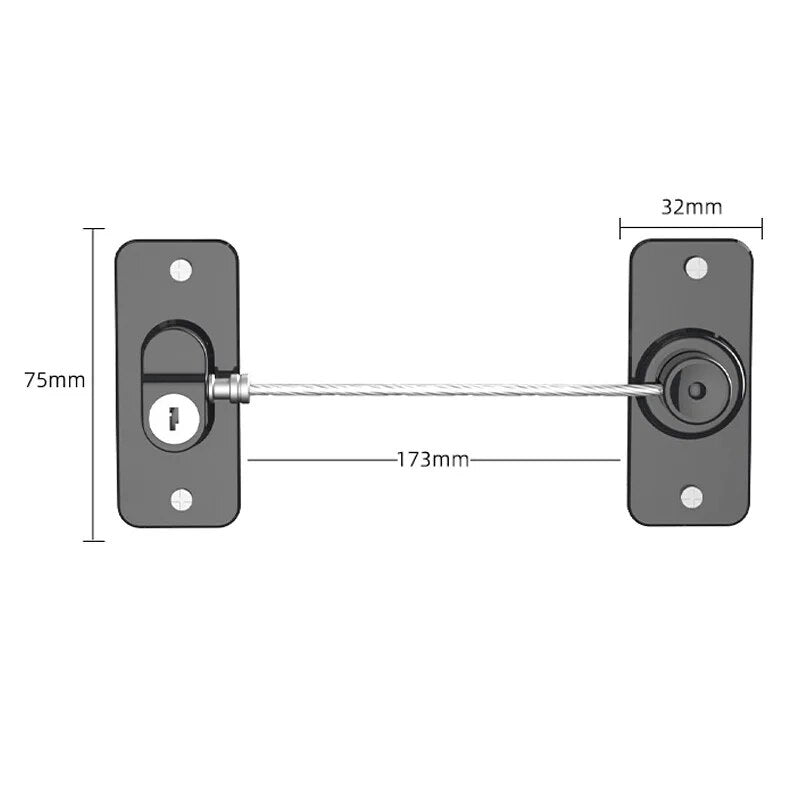 Dmax | Cerradura de seguridad con protección por contraseña para ventanas y puertas del hogar