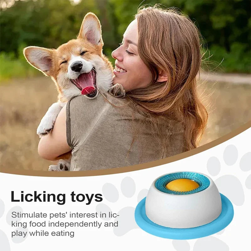 Tapete interactivo para lamido, alimentador lento y juguete de enriquecimiento para perros y gatos